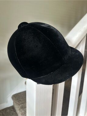 Troxel Black Velvet Equestrian-Style Riding Hat